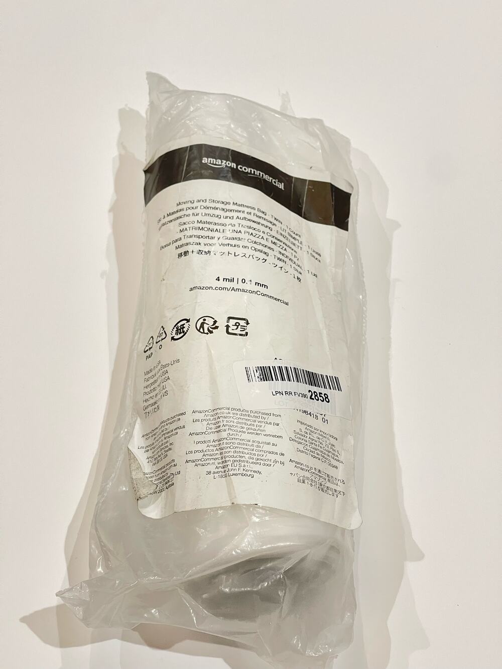 Amazon Commercial Moving and Storage Mattress Bag - Twin 4mil